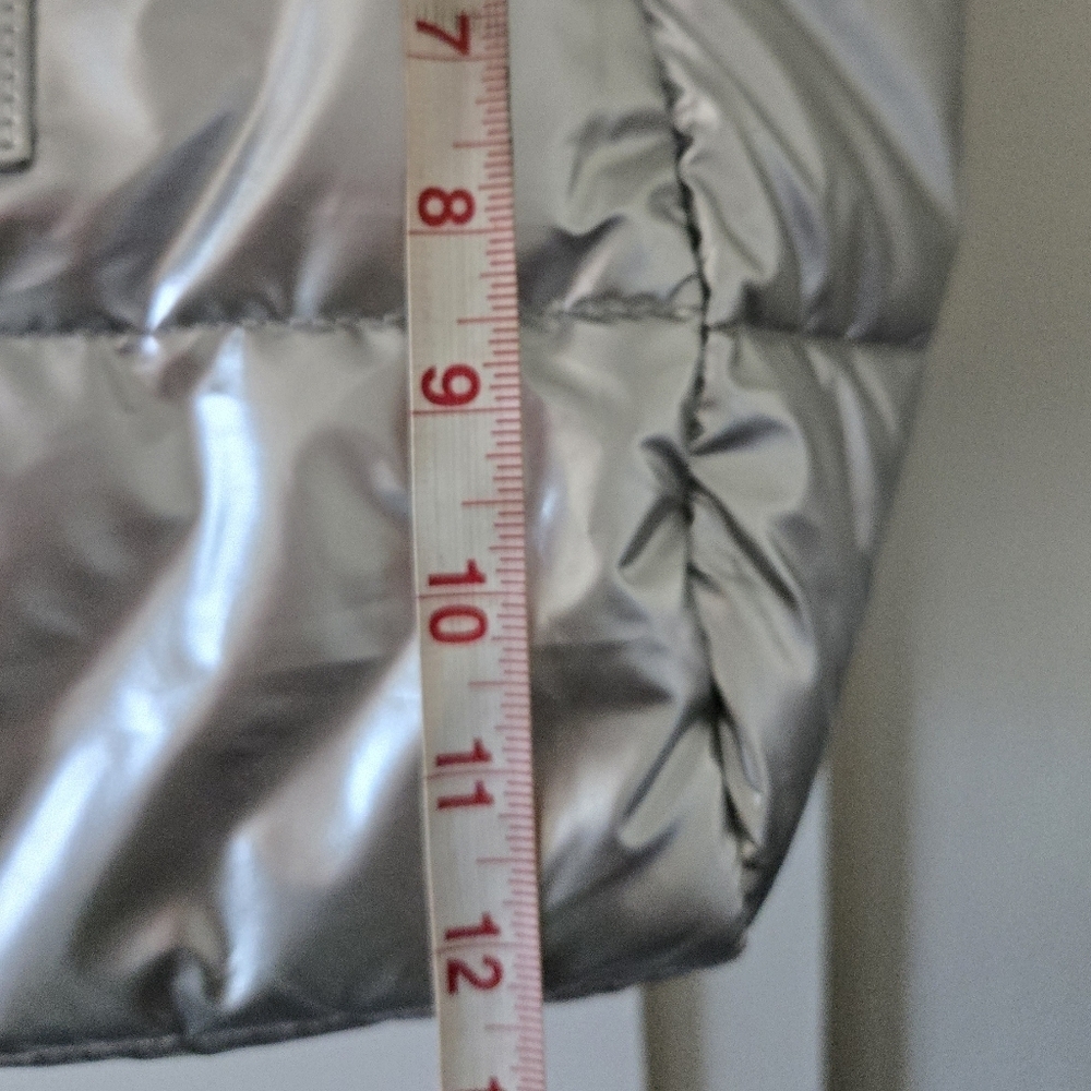 Dr Driss Y2k Silver Women's Puffer Tote Bag NWOT - Picture 6 of 10